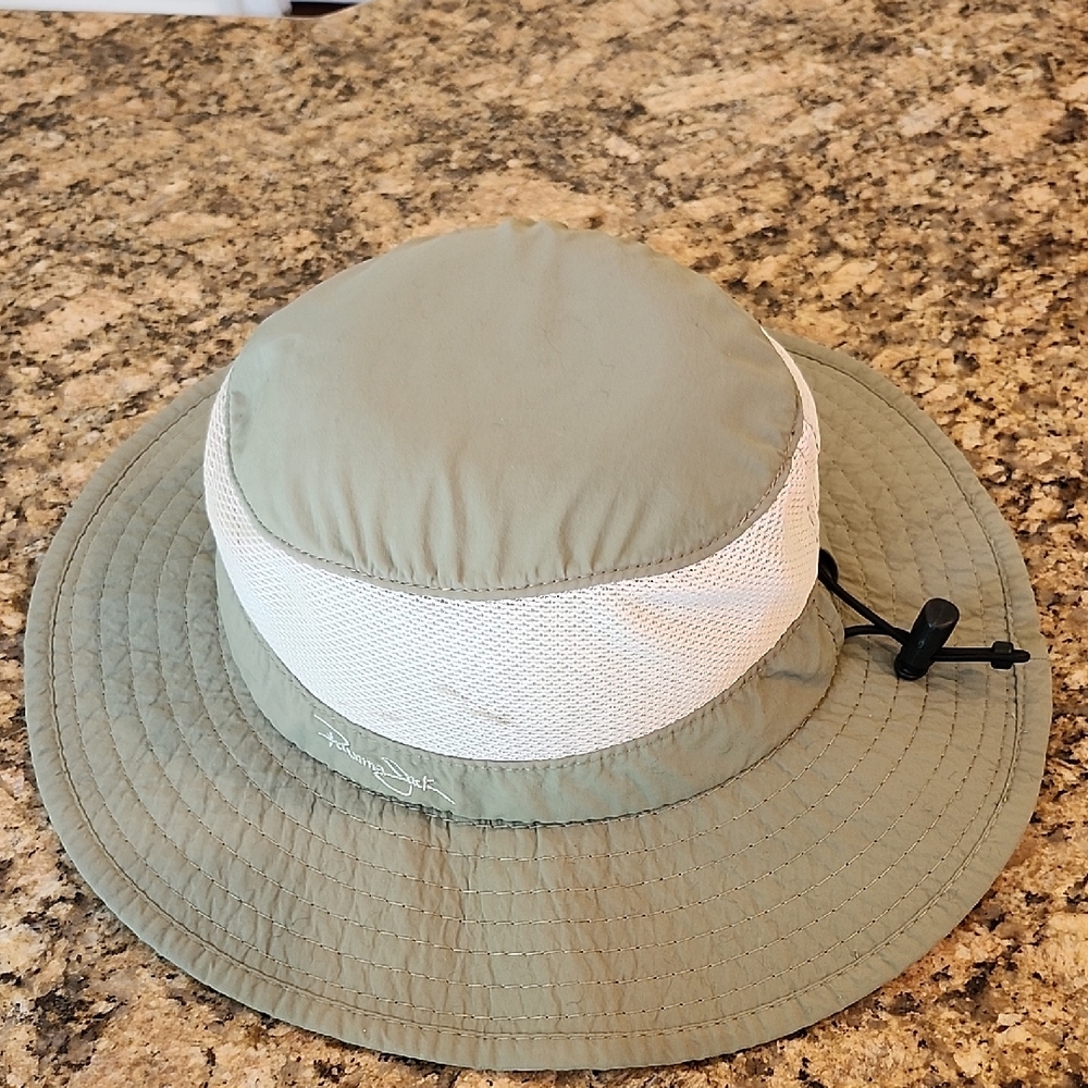 Panama Jack Green and‎ White Bucket Hat